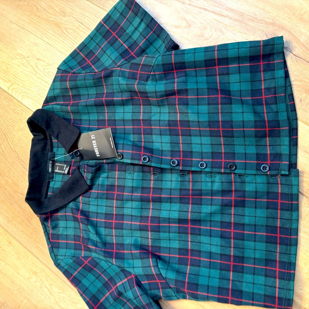 NWT preppy school girl style shirt, size small